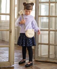 ANY KIDS ネコ×ドット刺繍 スキャッツ