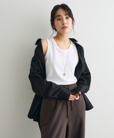 CRAFT STANDARD BOUTIQUE オーバーサイズサテンシャツ