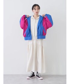 earth music&ecology コクーンギャザー切替ブルゾン