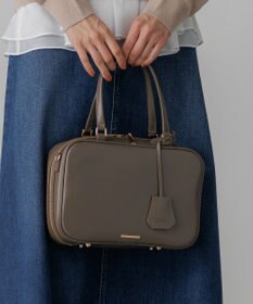 23区 ボストン バッグ ブラウン[スムース]