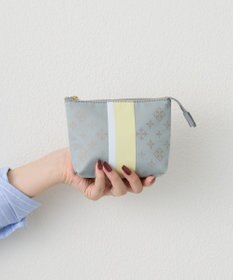 russet ラインプリントポーチ S(Z-227)