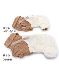 PET PARADISE 犬 服 つなぎ パンツ  【小型犬】 ニット ボア