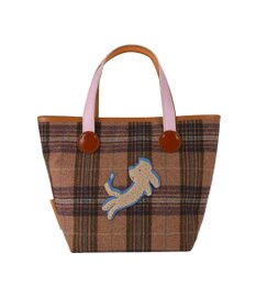 tsumori chisato CARRY ウールチェック ハンドバッグ