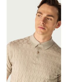 DAKS John Smedley for DAKS ハウスチェックポロシャツ