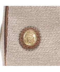 A.D.M.J. リネンラメクロス/前金具付トート32cm(Dカン＋)