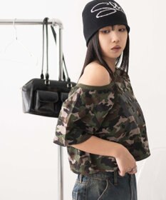 WEGO 2WAYオフショルショートT