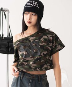 WEGO 2WAYオフショルショートT