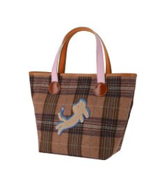 tsumori chisato CARRY ウールチェック ハンドバッグ