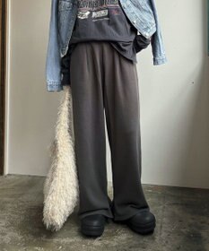 Green Parks タック入り裏起毛スウェットパンツ