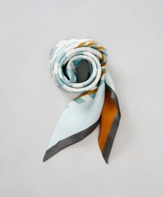 AURORA Oggi12月号掲載 Beaurance （ビューランス）シルクツイル トライアングルスカーフ(リング付き)