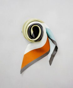 AURORA Oggi12月号掲載 Beaurance （ビューランス）シルクツイル トライアングルスカーフ(リング付き)