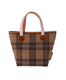 tsumori chisato CARRY ウールチェック ハンドバッグ