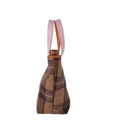 tsumori chisato CARRY ウールチェック ハンドバッグ