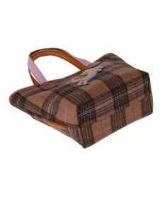 tsumori chisato CARRY ウールチェック ハンドバッグ