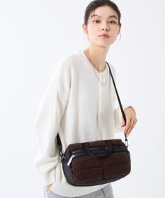LeSportsac PUFFY MINI DUFFEL/ダークチョコレートシェルパ