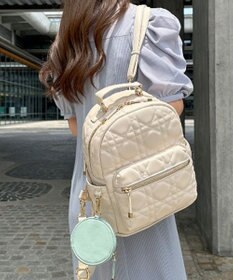 LA BAGAGERIE 【MONICA】ポーチ付きキルティングリュック