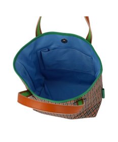 tsumori chisato CARRY ウールチェック ハンドバッグ