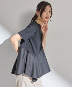 ANY L 【洗濯機可】コンビネーションイレヘムカットソー