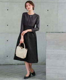 Tiaclasse 【安田美沙子さん着用・ポーチ・ショルダー紐付き】フラワーカットフェイクレザーバッグ