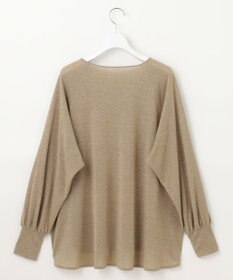 自由区 L 【洗える】ラメシアー トップス