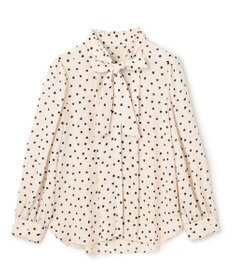 TOCCA PROMISE RIBBON ROSETTE ドット柄ブラウス