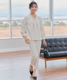 Tiaclasse 【小倉優子さん着用・ダブルクロス・洗える】テーパードパンツ