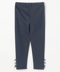 ANY KIDS 裾リボン 無地レギンス