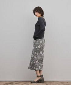 GRACE CONTINENTAL ボタニカルジャガードスカート