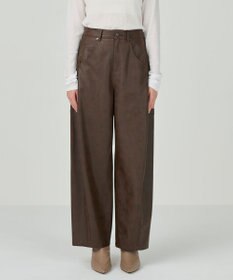 GRACE CONTINENTAL クラッシュレザーエッグパンツ