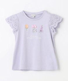 ANY KIDS フラワー スパンコール Tシャツ