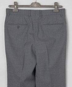 GOTAIRIKU ロングセラー【洗える/折り目加工/シワになりにくい/ウエストアジャスター】ウォッシャブル サマーウール100％パンツ_定番色(1タック)25年モデル