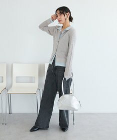 CRAFT STANDARD BOUTIQUE レイヤードポロ衿カーディガン