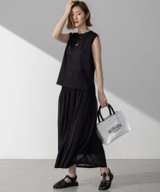 23区 L 【洗える】シャイニーシアーニット フレア スカート