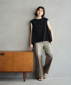 #Newans 【洗える】スクエアシルエットノースリーブカットソー