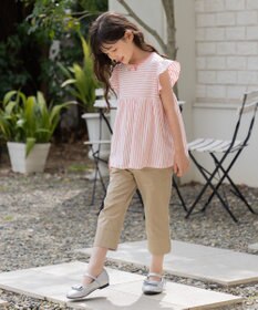 組曲 KIDS 【UVケア】【150-160㎝】マリンボーダー チュニック