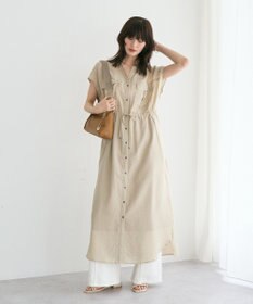 YECCA VECCA ミリタリースキッパーシャツワンピース