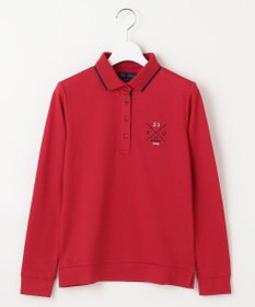 23区GOLF 【WOMEN】【UVカット】ハニカムカノコ長袖ポロシャツ