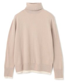 BEIGE， 【洗える】POMPE / ウールカシミヤタートルネックニット