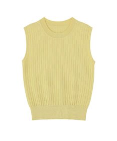 YECCA VECCA 【マシンウォッシャブル】ノースリーブリブニット