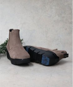 INTER-CHAUSSURES 【BUSSOLA】晴雨兼用サイドゴアレザーショートブーツ