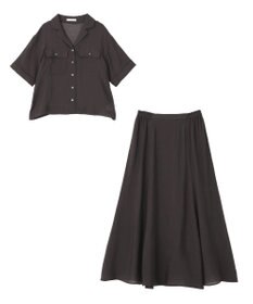 Green Parks ＳＥＴ２点　シャツスカートセットアップ