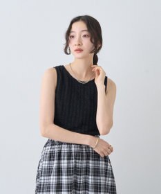 earth music&ecology ストレッチレースタンクトップ