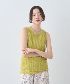 earth music&ecology ストレッチレースタンクトップ