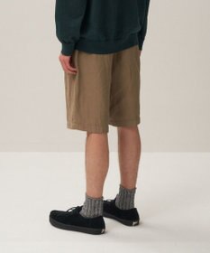 ATON COTTON LINEN VOILE | ツータックイージーショーツ - UNISEX