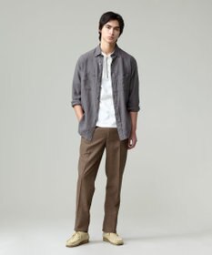 J.PRESS MEN 【ウォッシャブル可】コンフォートストレッチリネン スラックス