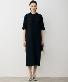 ICB 【先行予約】 FluidBackSatin シャツワンピース