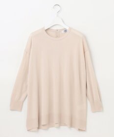 J.PRESS LADIES L 【洗える】 シルキーレーヨンストレッチ オーバーサイズ ニット