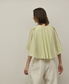 GRACE CONTINENTAL シアーケープニットカーディガン