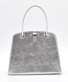 blancle メタリックレザー ワンハンドルフォーマルバッグ
