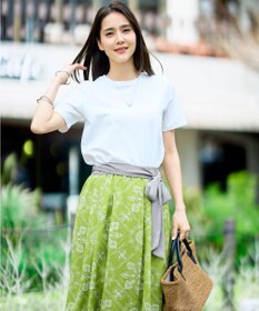 自由区 【カタログ掲載】ロータスタイルプリント スカート